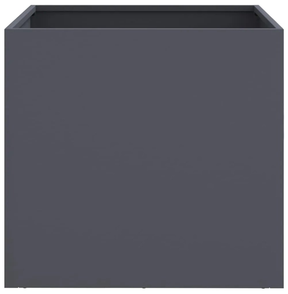 Vasos/floreiras 2 pcs 42x40x39 cm aço antracite