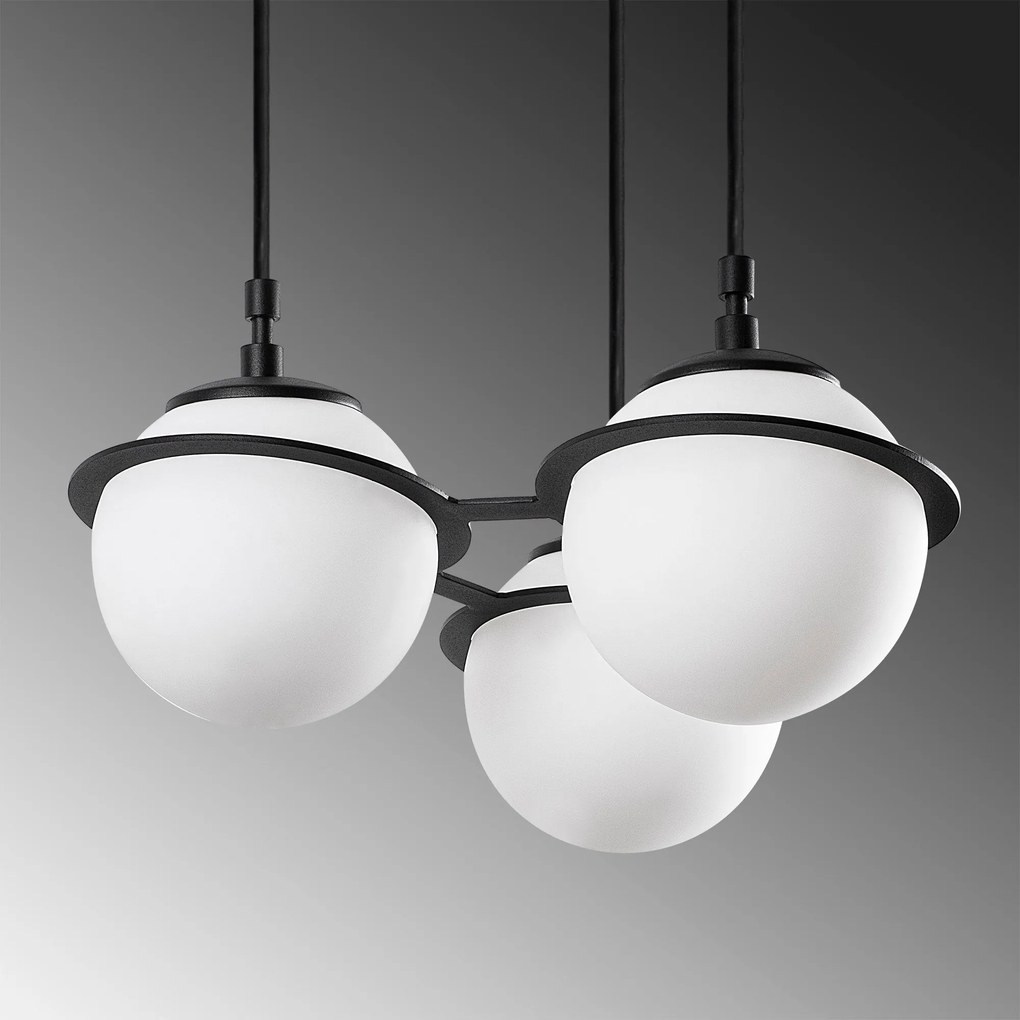 Candeeiro Chandelier Hug – Preto – 36x167x36 cm