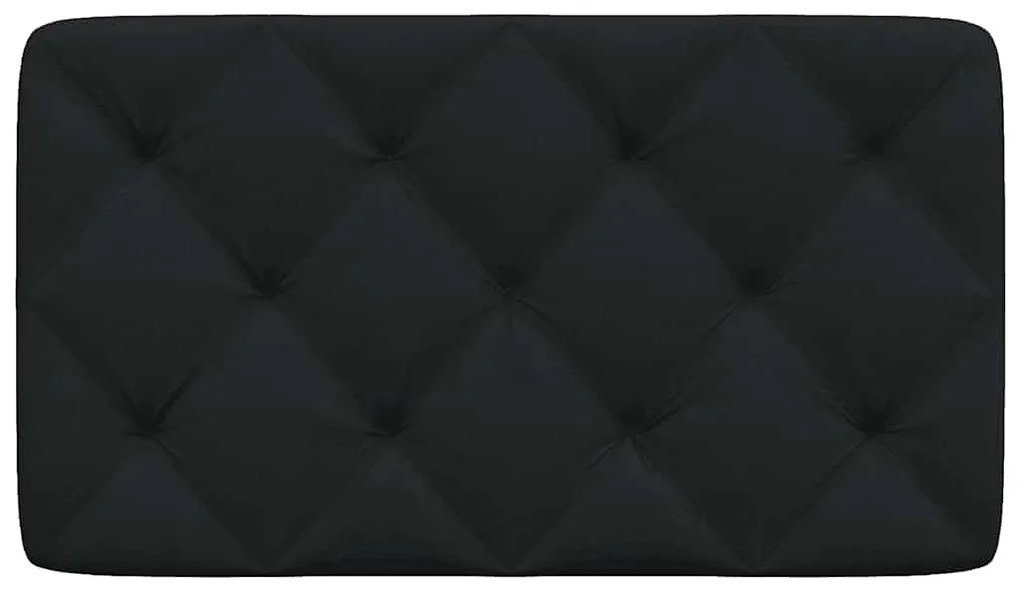 Almofadão de cabeceira 80 cm tecido preto