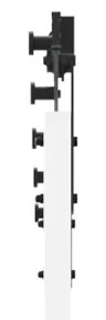 Porta Deslizante vidaXL com Conjunto de Mecanismos Branca 93x232 cm Ma