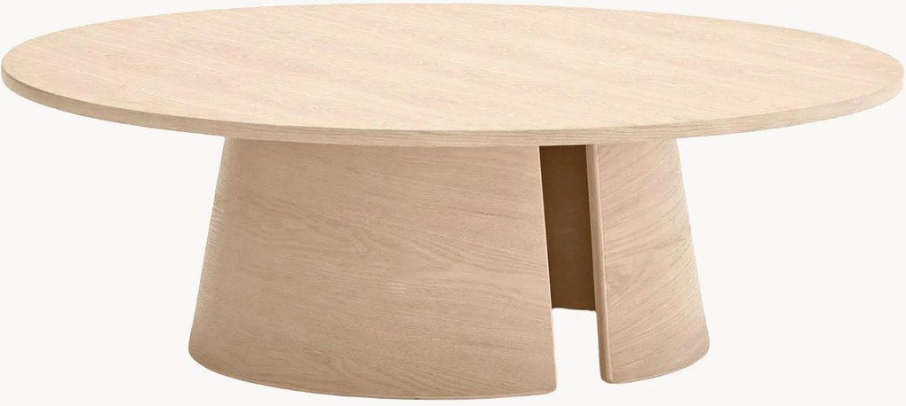 Mesa de centro redonda em madeira Cep