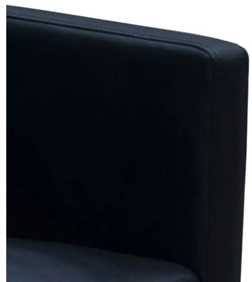 Cadeiras de jantar 2 pcs couro artificial preto
