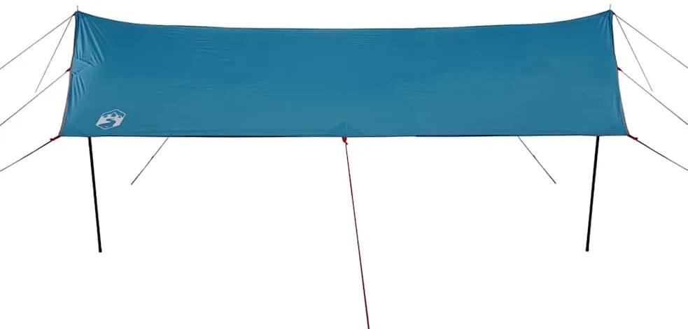 Lona de campismo 460x305x210 cm impermeável azul