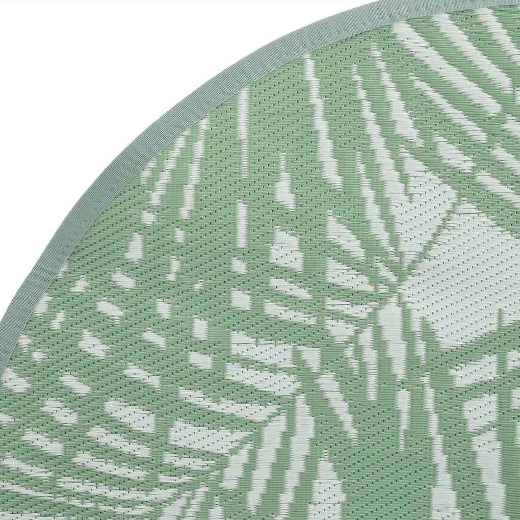 Tapete de exterior Ø200 cm ARAKIL PP Verde
