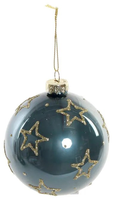 Bola de Natal DKD Home Decor Cristal Estrelas (8 x 8 x 8 cm)