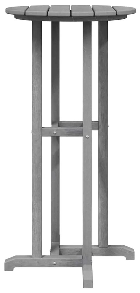 Mesa de Bar Cinzento-claro 55x55x107 cm HDPE