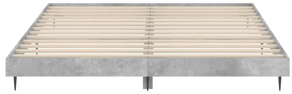 Estrutura de cama 200x200 cm derivados de madeira cinza cimento