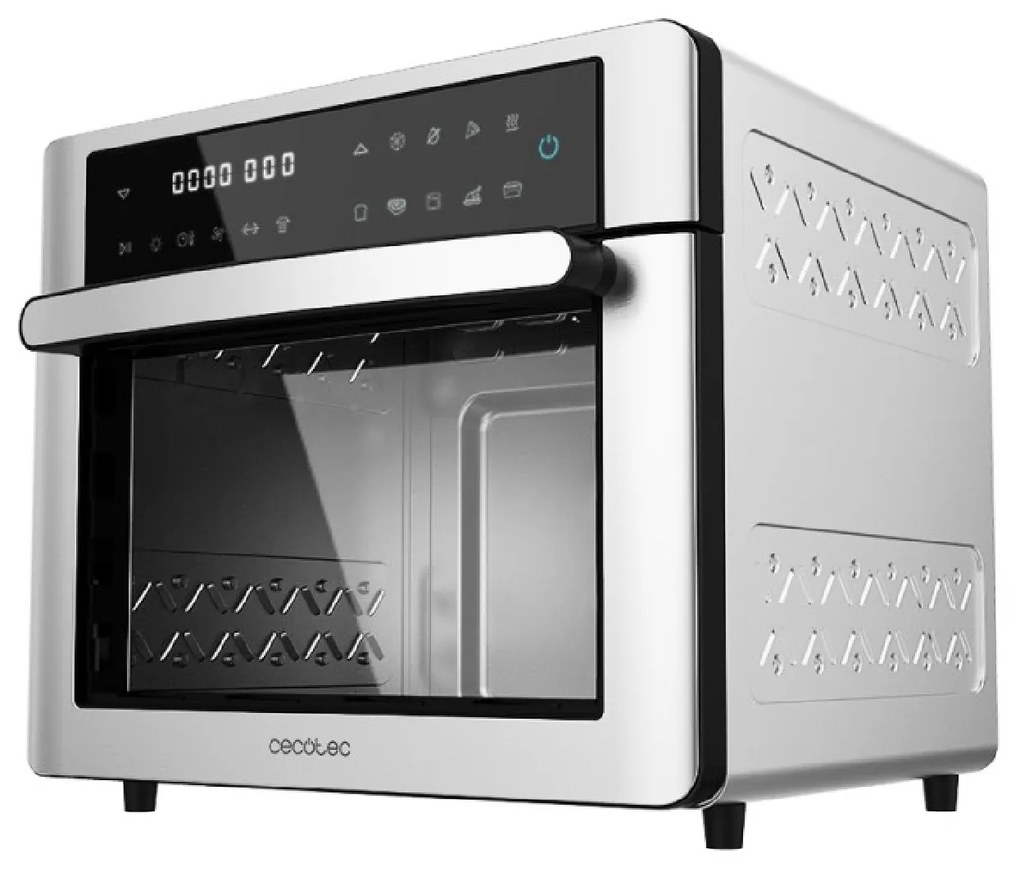 Forno-fritadeira a ar Bake&Fry 3000 Steel Touch Forno de convecção com 30 litros de capacidade e 1800 W