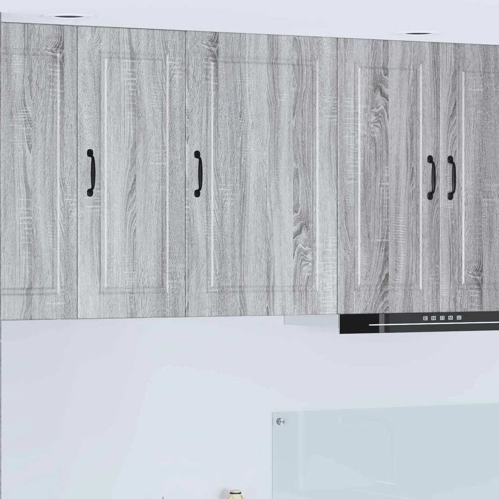 vidaXL Armário de Cozinha com prateleira Cinza Sonoma 50 x 31 x 80 cm