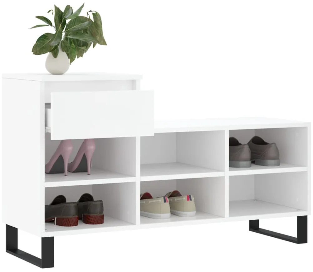 Sapateira 102x36x60 cm derivados de madeira branco