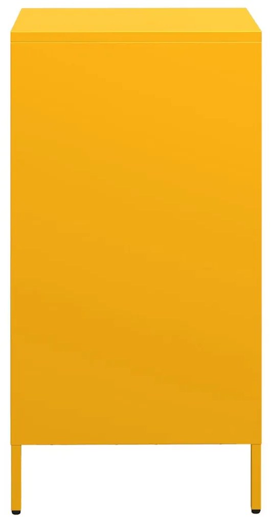 Aparador 35x39x73,5 cm aço laminado a frio amarelo mostarda