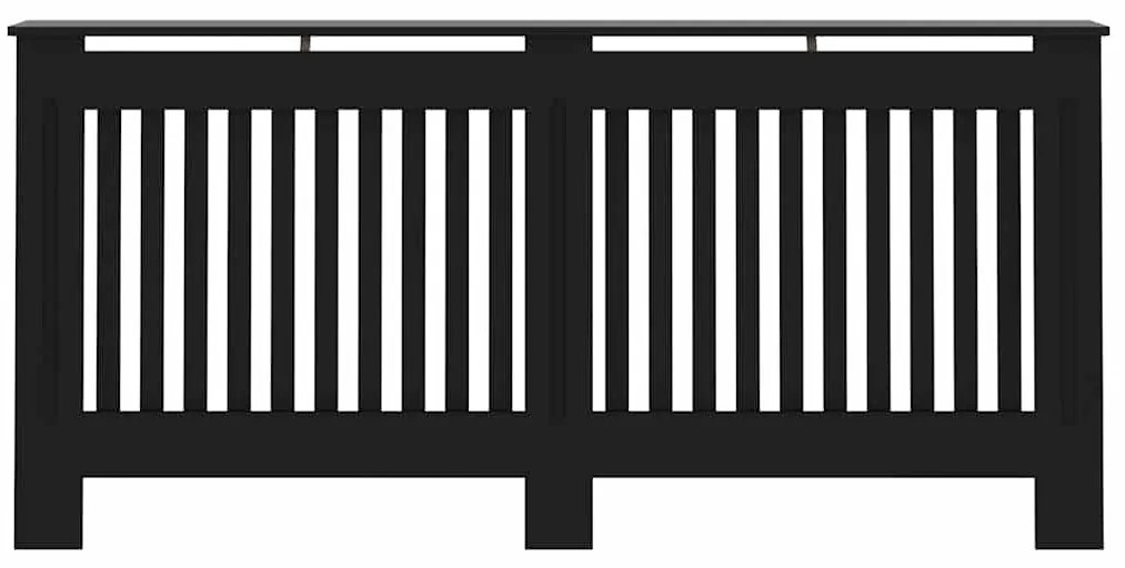Cobertura de radiador 172x19x81,5 cm MDF preto