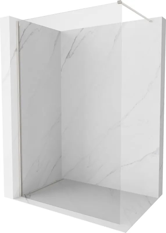 Mexen Kioto-X parede de duche Walk-in 110 x 200 cm, transparente 10 mm, níquel escovado - 800-110-101-97-00-X