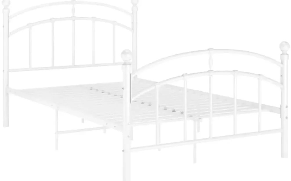 Estrutura de cama 120x200 cm metal branco