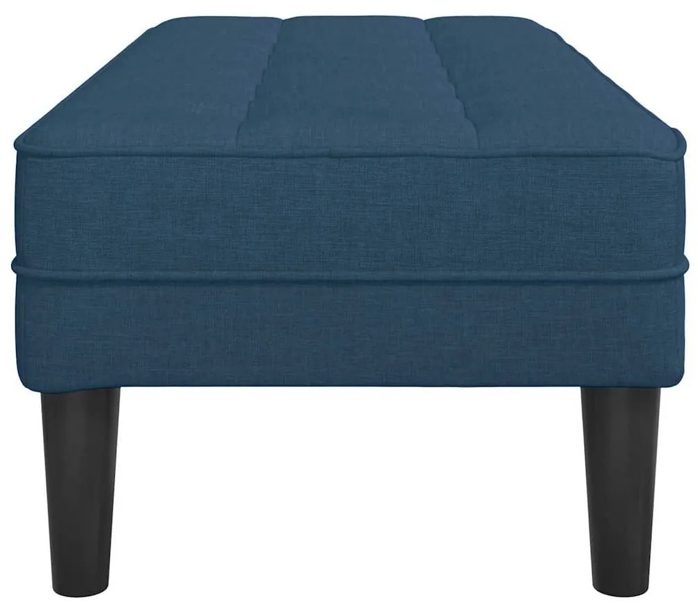 Banco vidaXL Azul 113x57x39 cm Tecido