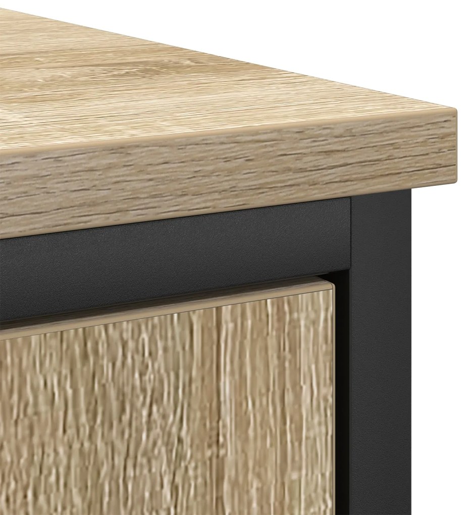 Conjunto de Móveis para Casa de Banho 3 Peças Carvalho Sonoma Madeira
