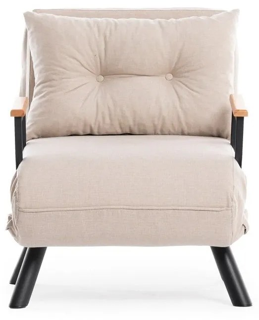 Sofá-Cama Individual Sando – Creme – 175 x 60 cm