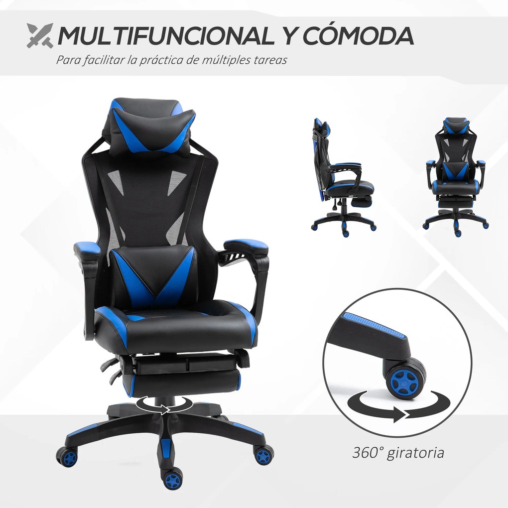 Vinsetto Cadeira Gaming Ergonómica Cadeira Gaming para Escritório com