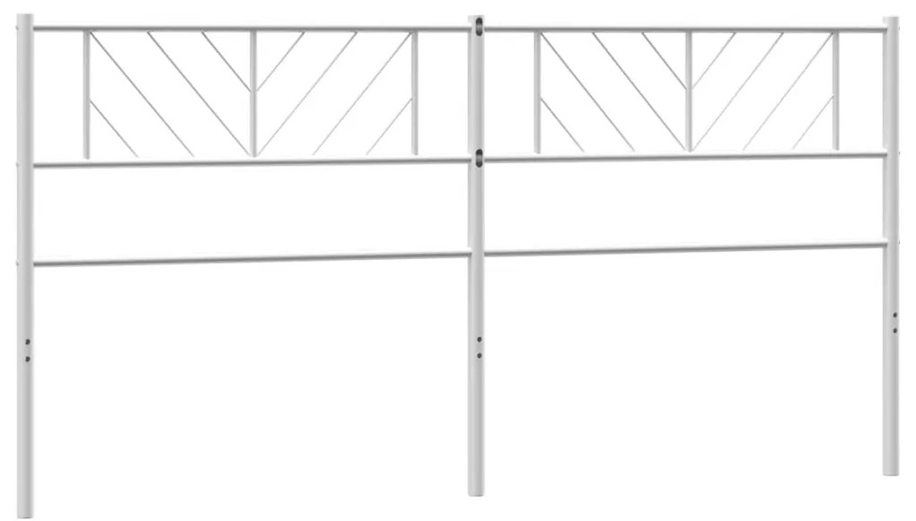 Cabeceira de cama 200 cm metal branco