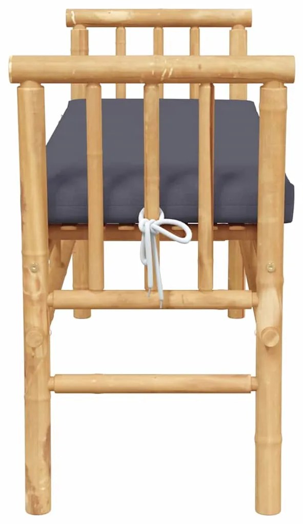 Banco de Jardim vidaXL com Almofada de 110 cm em Bambu