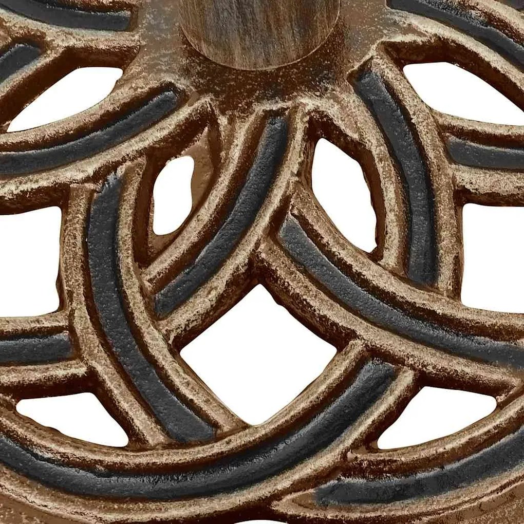 Base para guarda-sol ferro fundido 44x44x31 cm bronze
