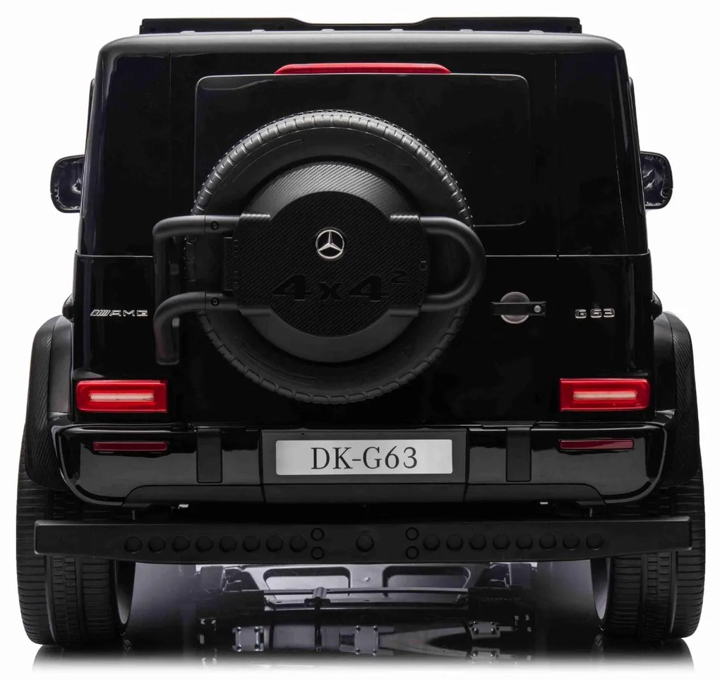 Carro elétrico para crianças Mercedes-Benz G63 AMG 4x4² 2 lugares, Bateria 24V/7Ah, 4 motores 200W, Rodas Borracha com suspensão, Bancos em pele, Cont