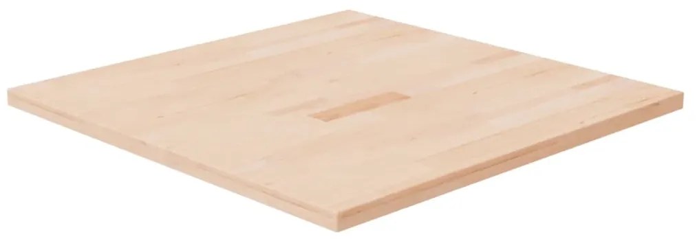 vidaXL Tampo de mesa quadrado 70x70x2,5 cm carvalho maciço não tratado
