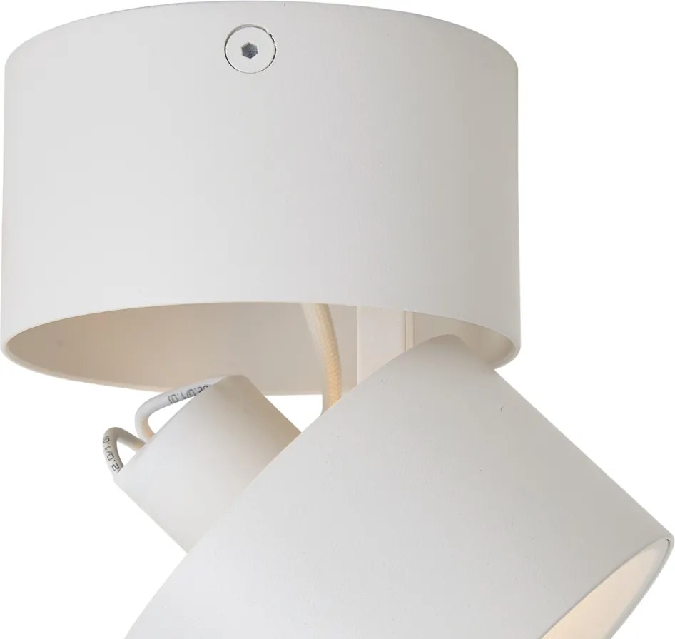 Foco de Superfície Moderno Branco GU10 50mm Orientável - Echo