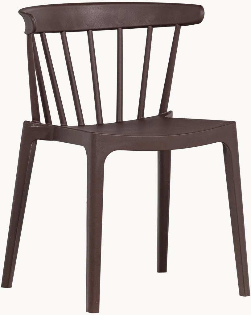 Cadeiras de jantar empilháveis para jardim Bliss, conjunto de 2