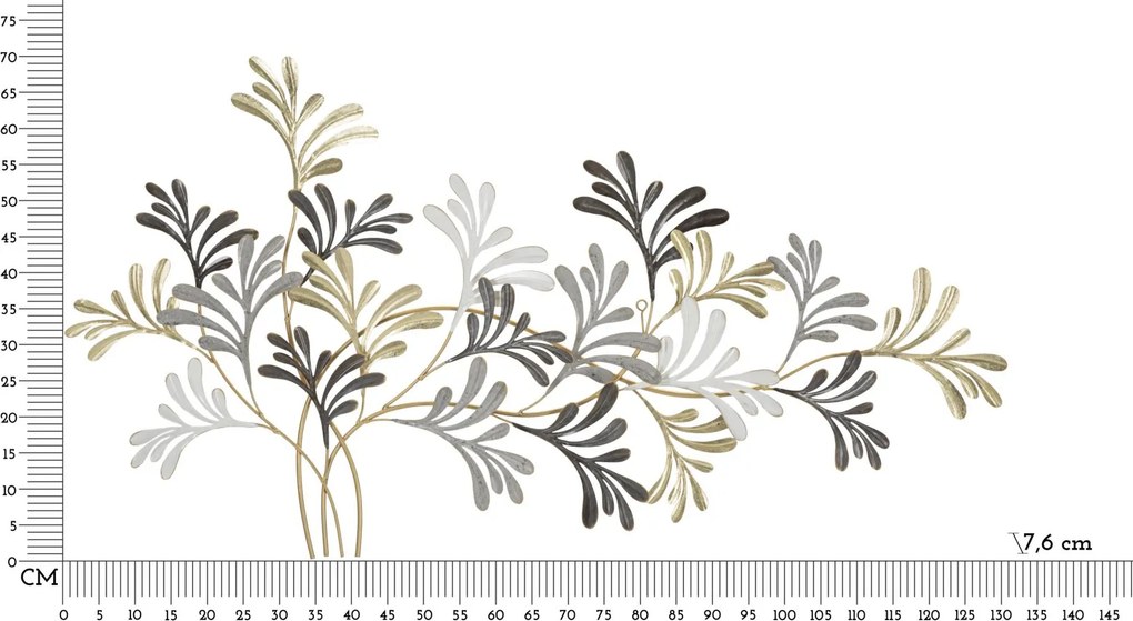 PAINEL DE PAREDE DE FERRO LIXY 130,8X7,6X70,5 CM MULTICOLORIDO