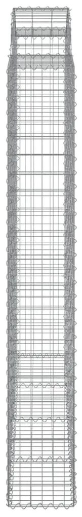 Cestos gabião arqueados 3pcs 200x30x200/220cm ferro galvanizado