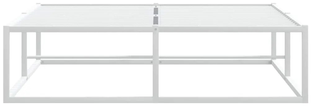 Estrutura de cama sem colchão branco 120x200 cm metal