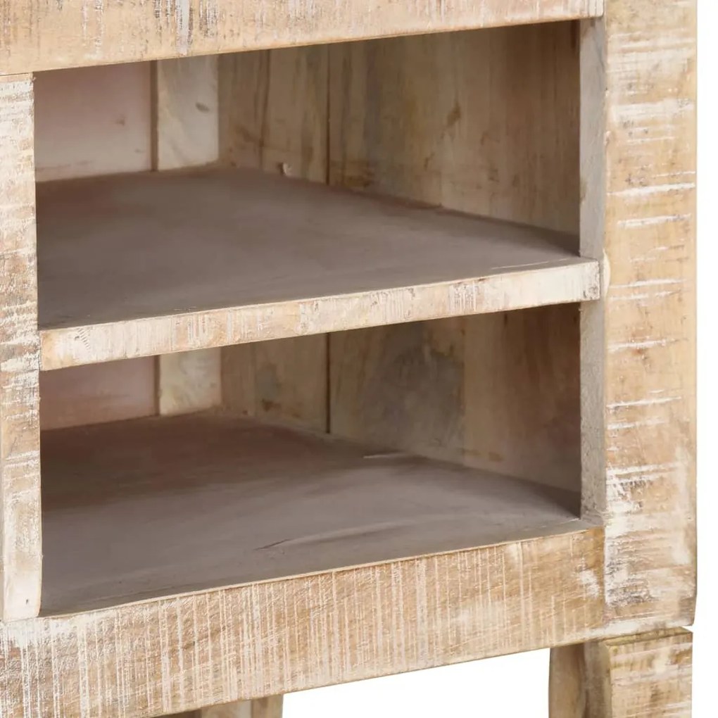 Móvel de TV 110x35x46 cm madeira de mangueira maciça