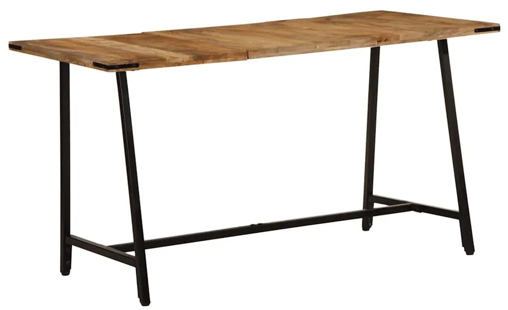 Mesa de jantar 140x70x75 cm madeira de mangueira maciça