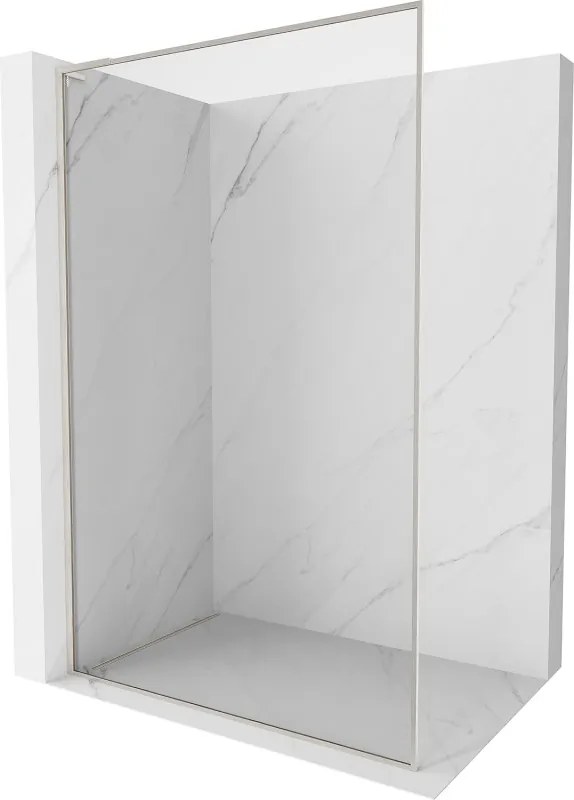 Mexen Kioto-XF L painel de duche Walk-in com moldura 70 x 202 cm, transparente 10 mm, níquel escovado - 800-070-174-97-00-XF