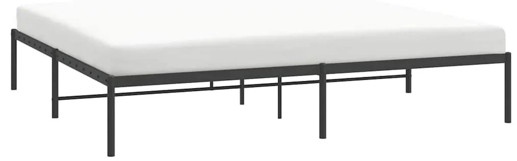 Estrutura de cama 183x213 cm metal preto