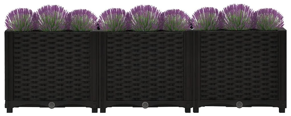 Canteiro elevado 120x40x38 cm polipropileno