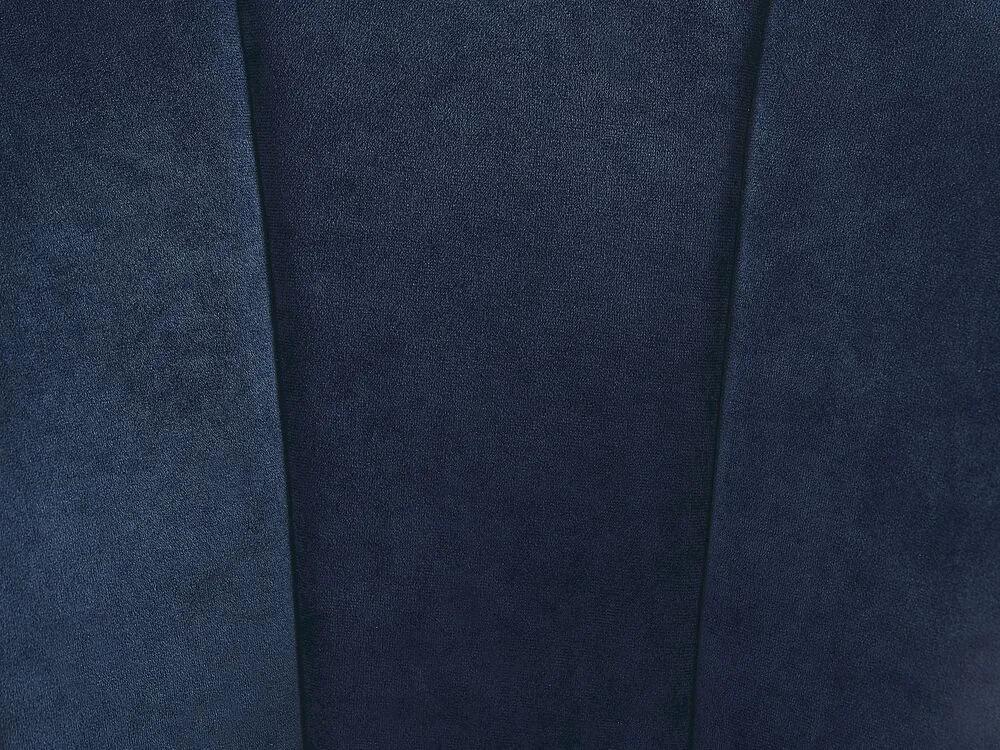 Poltrona de veludo azul escuro ALBY Beliani