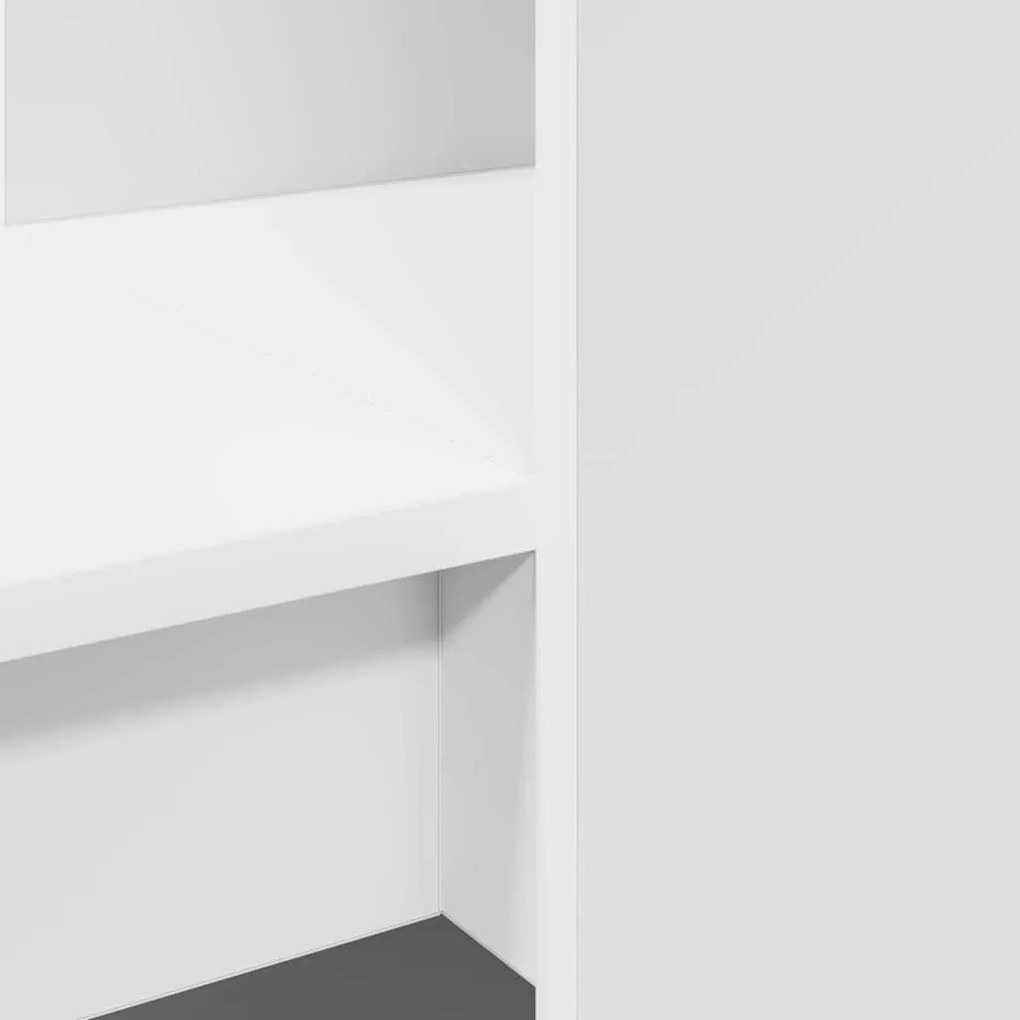 Mesa com prateleira com armazenamento Branco 122 x 67 x 145 cm