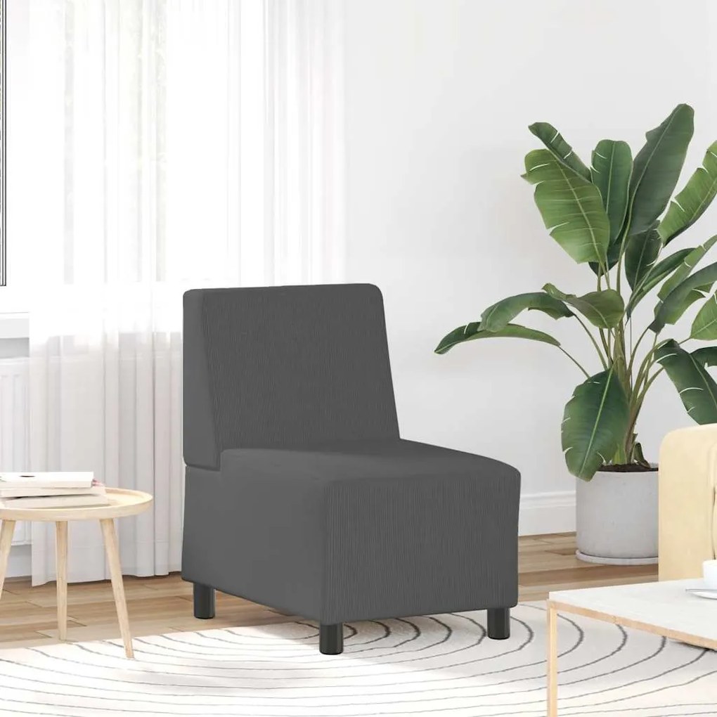 vidaXL | Unidade de Sofá Modular Sem Braços | Cinzento escuro