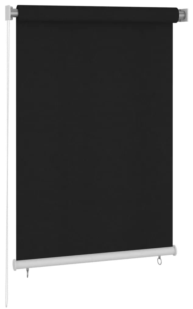 Estore de rolo para exterior 100x140 cm preto