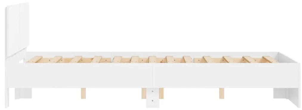 Estrutura de cama com cabeceira 120x200 cm branco