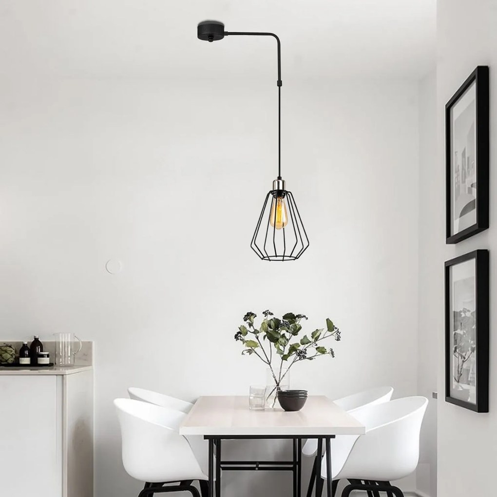 ****
Candeeiro de Teto Kese – Preto – Diâmetro 40 cm, Altura 100 cm