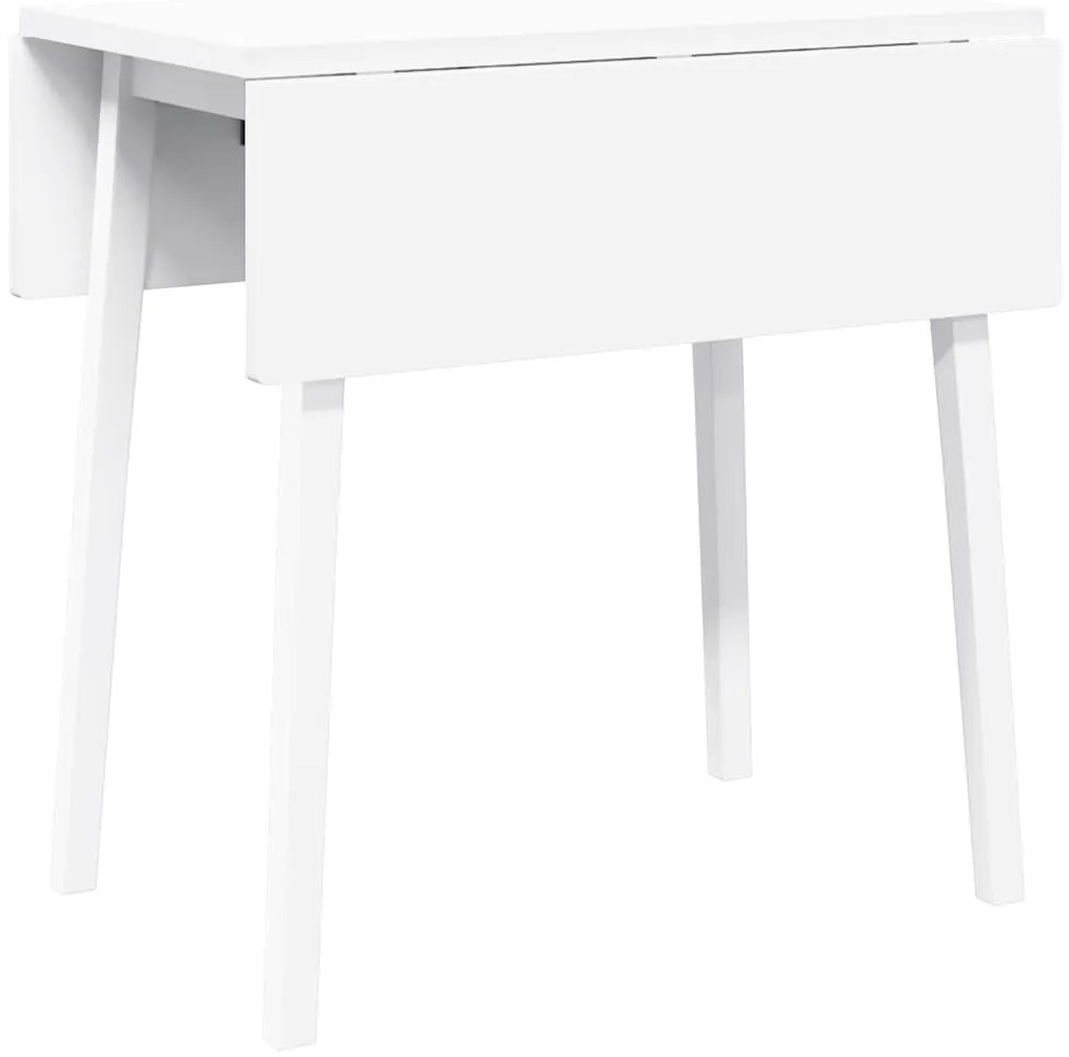Mesa de jantar madeira seringueira maciça branco