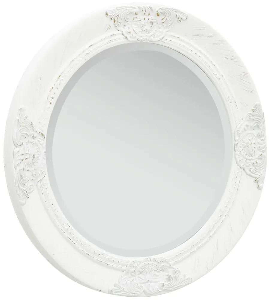 320344 vidaXL Espelho de parede estilo barroco 50 cm branco