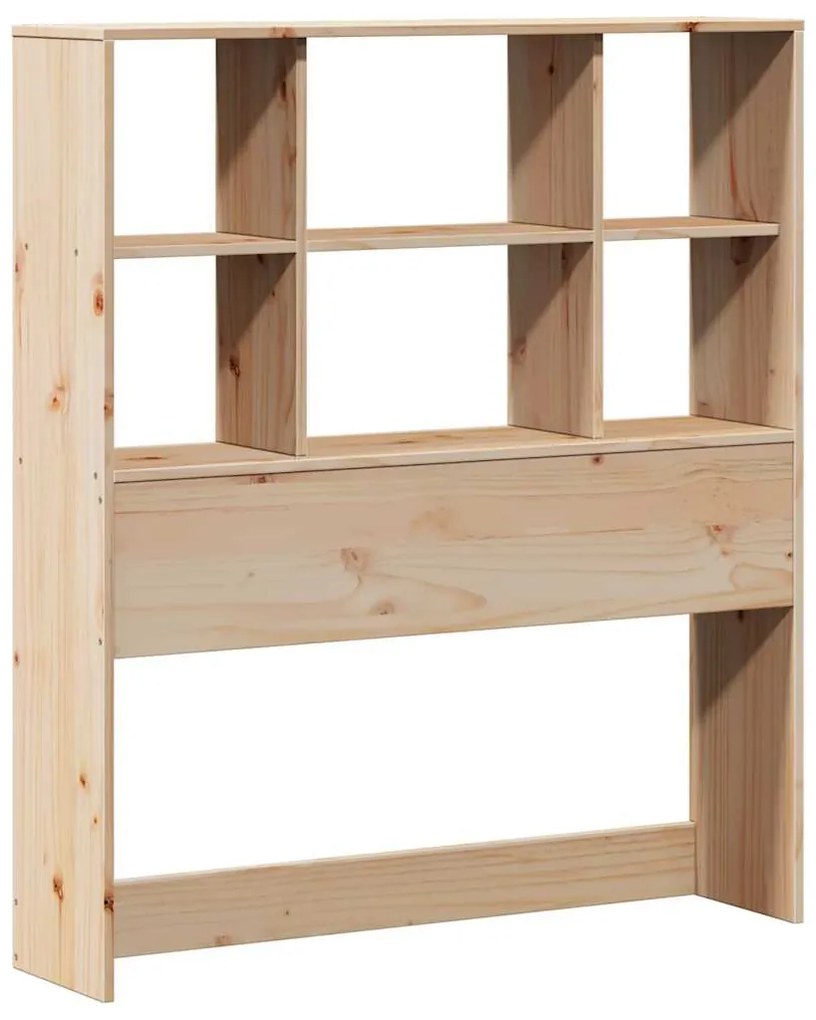 Cama com estante sem colchão 90x190 cm madeira maciça