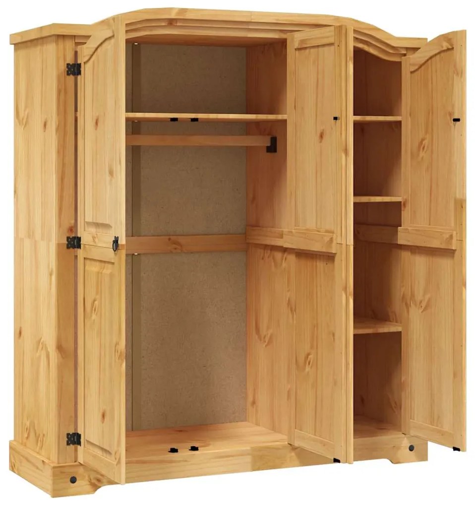 Roupeiro Corona Range pinho mexicano com 3 portas