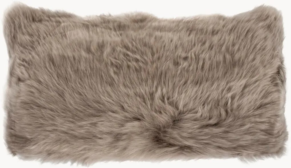 Capa de almofada em pele de carneiro Longwool