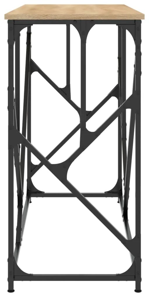 Mesa consola 100x40x80 cm derivados de madeira carvalho sonoma