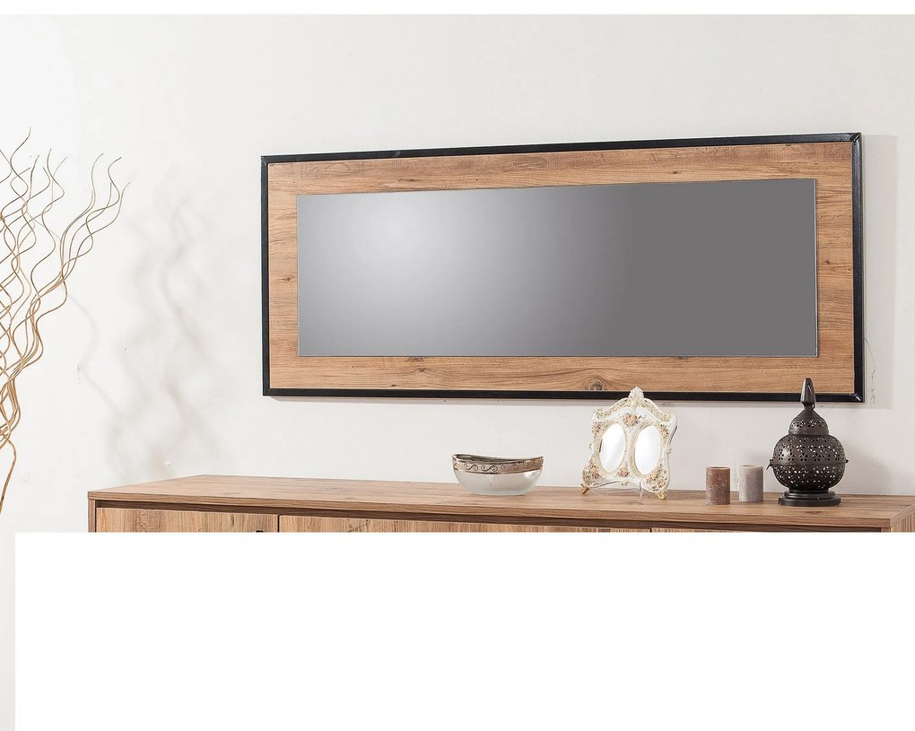 Espelho Decorativo em Aglomerado Quantum – Pinho Atlântico – 150x60 cm